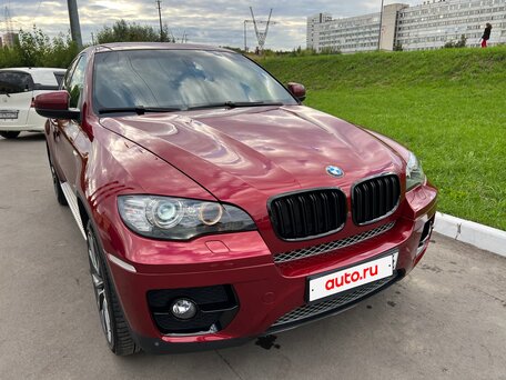 2010 BMW X6 30d I (E71), красный, 1870000 рублей, вид 2