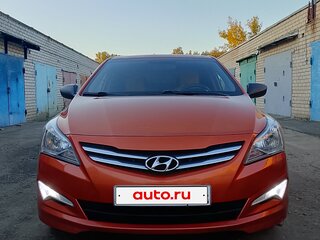 2015 Hyundai Solaris I Рестайлинг, оранжевый, 1085000 рублей, вид 2