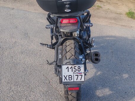 2023 Benelli Leoncino 500 Trail, красный, 460000 рублей, вид 4