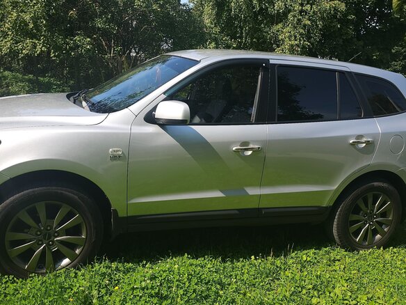2008 Hyundai Santa Fe II, серебристый, 950000 рублей - вид 3