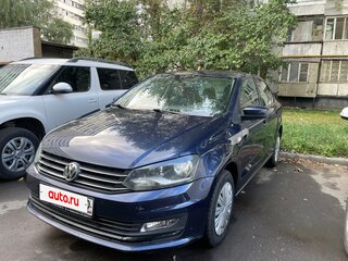 2017 Volkswagen Polo V Рестайлинг, синий, 980000 рублей, вид 1