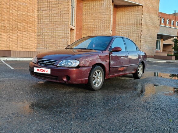 2006 Kia Spectra I Рестайлинг 2, красный, 130000 рублей