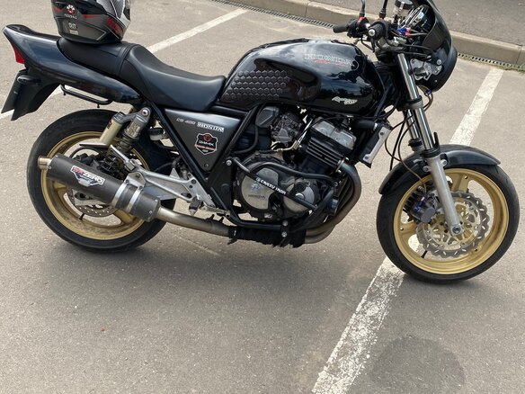 1993 Honda CB 400 Super Four, чёрный, 220000 рублей