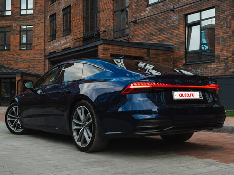 2019 Audi A7 55 TFSI II (4K), синий, 6215000 рублей, вид 5
