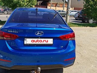2018 Hyundai Solaris II, синий, 1250000 рублей, вид 4