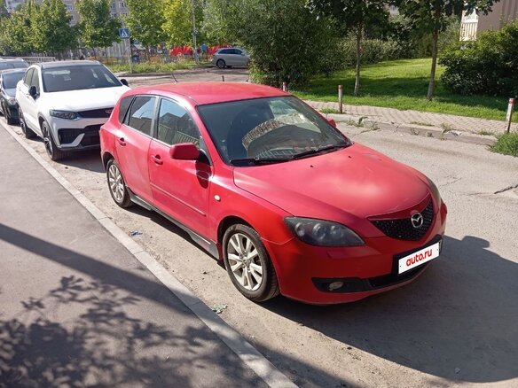 2006 Mazda 3 I (BK) Рестайлинг, красный, 450000 рублей - вид 2