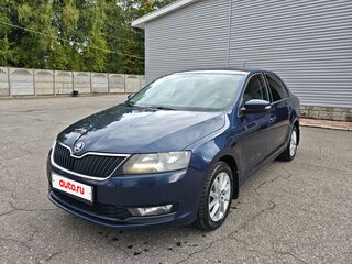 2017 Skoda Rapid I Рестайлинг, синий, 1150000 рублей, вид 2
