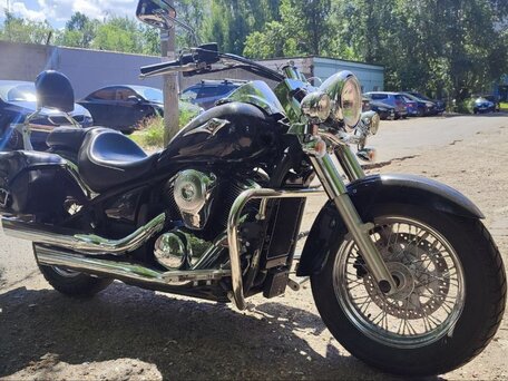 2013 Kawasaki VN900 Vulcan, чёрный, 615000 рублей, вид 1