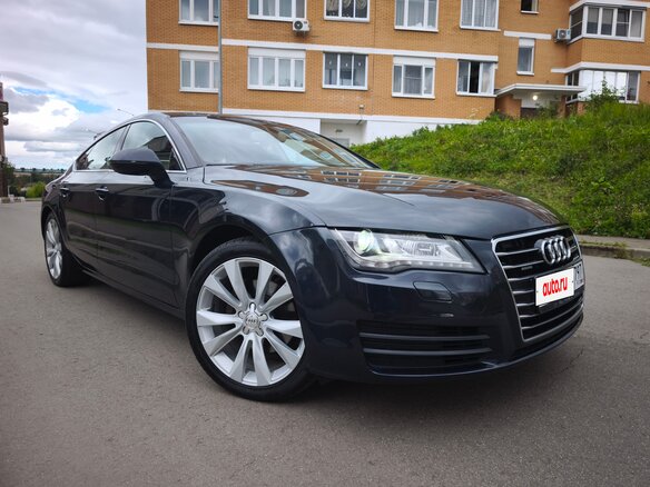 2010 Audi A7 I (4G), синий, 1750000 рублей