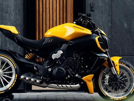 2024 Ducati Diavel V4, жёлтый, 2999999 рублей, вид 3