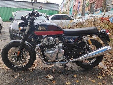 2024 Royal Enfield Interceptor, чёрный, 565000 рублей, вид 4