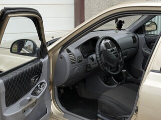 2006 Hyundai Accent ТагАЗ II, бежевый, 210000 рублей, вид 5