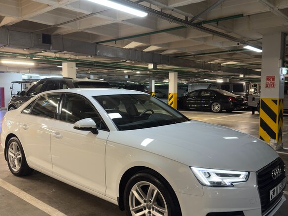 2019 Audi A4 V (B9), белый, 3500000 рублей