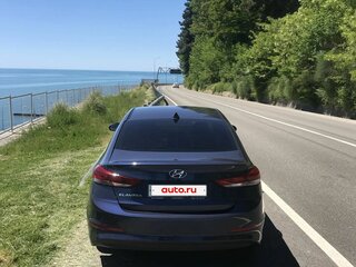 2017 Hyundai Elantra VI (AD), синий, 1300000 рублей, вид 4