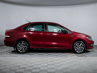 2017 Volkswagen Polo V Рестайлинг, красный, 1098000 рублей, вид 4