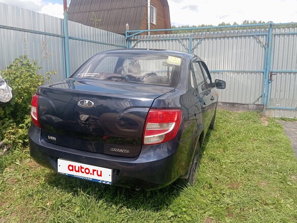 2013 Lada (ВАЗ) Granta I, синий, 425000 рублей - вид 4