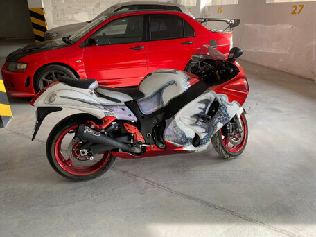 2009 Suzuki GSX 1300 R Hayabusa, белый, 790000 рублей, вид 3