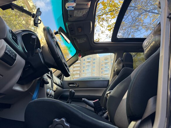 2007 Subaru Forester II Рестайлинг, синий, 1400000 рублей - вид 6
