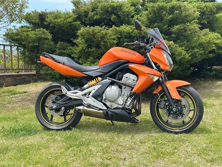 2007 Kawasaki ER-6N, оранжевый, 340000 рублей, вид 4