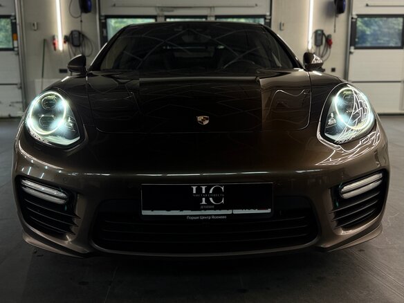 2014 Porsche Panamera Turbo I Рестайлинг, коричневый - вид 1