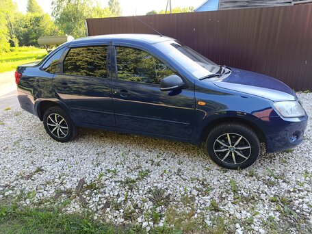 2013 Lada (ВАЗ) Granta I, синий, 450000 рублей, вид 2