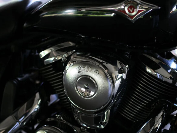 2008 Kawasaki VN900 Vulcan, чёрный, 495000 рублей - вид 8