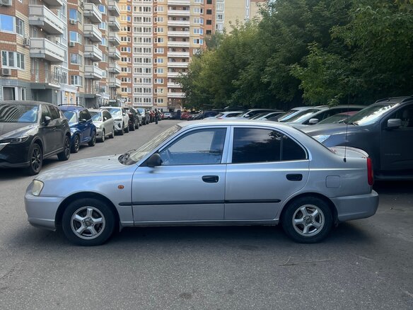 2007 Hyundai Accent ТагАЗ II, серебристый, 360000 рублей - вид 10