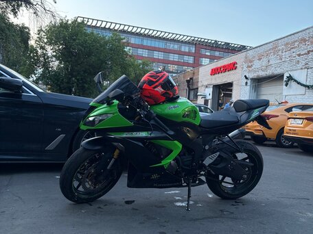 2014 Kawasaki ZX-6 Ninja, зелёный, 805000 рублей, вид 1