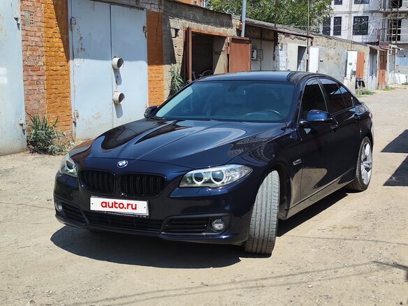 2016 BMW 5 серии 520d VI (F10/F11/F07) Рестайлинг, синий, 3000000 рублей - вид 2