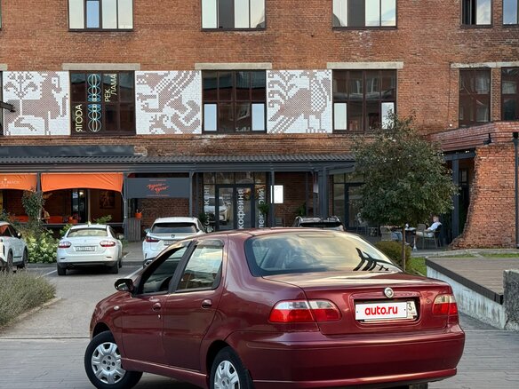 2007 Fiat Albea I Рестайлинг, красный - вид 2