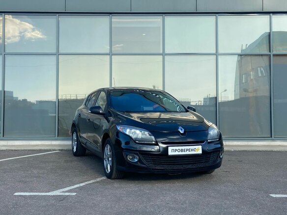 2012 Renault Megane III Рестайлинг, чёрный - вид 1