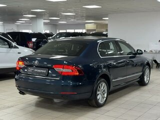 2013 Skoda Superb DSG II Рестайлинг, синий, 749000 рублей, вид 4