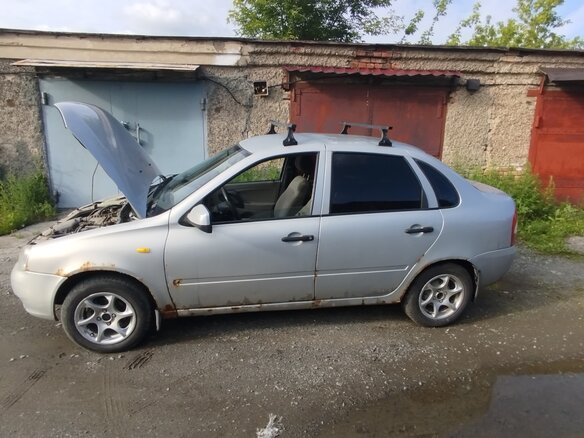 2010 Lada (ВАЗ) Kalina I, серебристый, 150000 рублей - вид 4