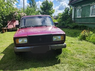 2002 Lada (ВАЗ) 2107, пурпурный, 110000 рублей, вид 1