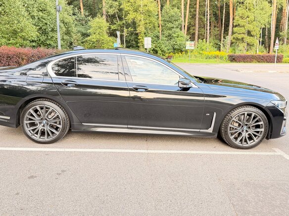 2020 BMW 7 серии 750d xDrive VI (G11/G12) Рестайлинг, чёрный, 7500000 рублей - вид 32