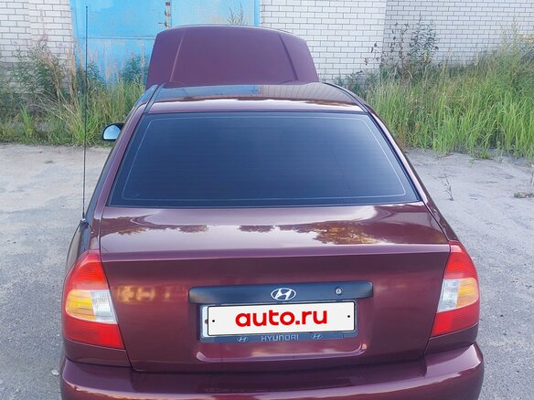 2011 Hyundai Accent ТагАЗ II, красный, 500000 рублей - вид 4