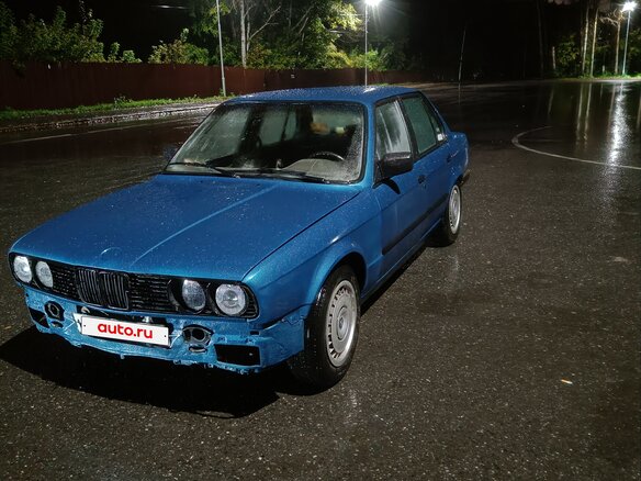 1990 BMW 3 серии 318i II (E30), синий, 350000 рублей