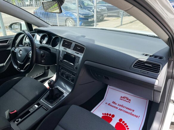 2014 Volkswagen Golf VII, белый - вид 12