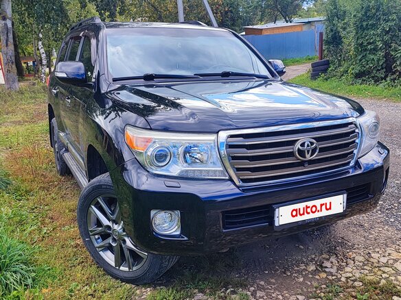 2012 Toyota Land Cruiser 200 Series Рестайлинг 1, чёрный, 3950000 рублей - вид 2