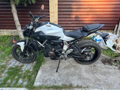 2014 Yamaha MT-07 (FZ-07), серебристый, 666666 рублей, вид 1