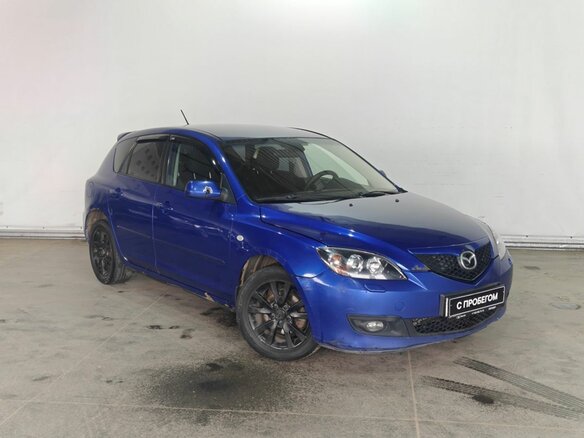 2007 Mazda 3 I (BK) Рестайлинг, синий - вид 2