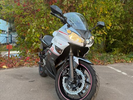 2013 Kawasaki ER-4F (Ninja 400R), серый, 319000 рублей, вид 3