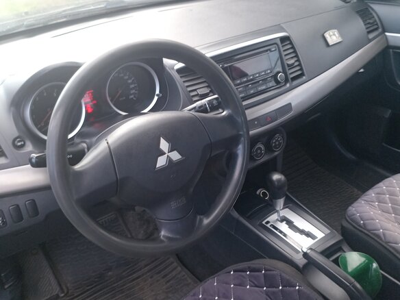 2014 Mitsubishi Lancer X Рестайлинг, синий, 720000 рублей - вид 6