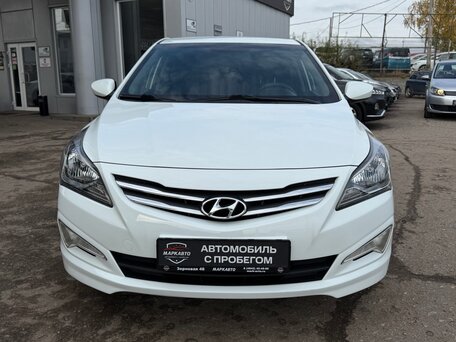 2015 Hyundai Solaris I Рестайлинг, белый, 1085000 рублей, вид 3
