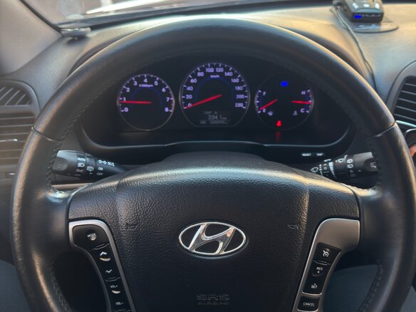 2011 Hyundai Santa Fe II Рестайлинг, пурпурный, 1750000 рублей - вид 11