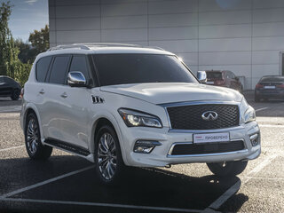 2017 Infiniti QX80 I Рестайлинг, белый, 2989305 рублей, вид 3