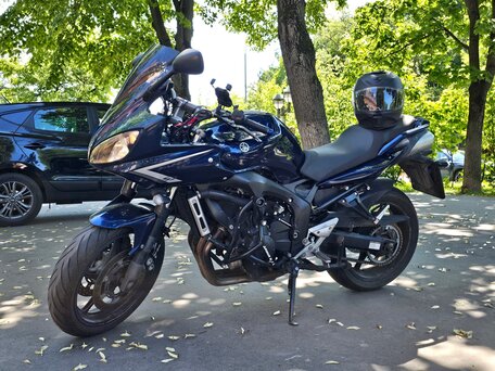 2008 Yamaha FZ6, синий, 430000 рублей, вид 1