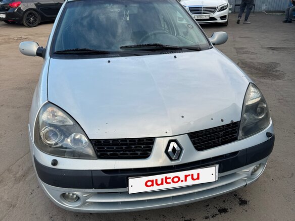 2004 Renault Symbol I Рестайлинг, серый, 250000 рублей - вид 1