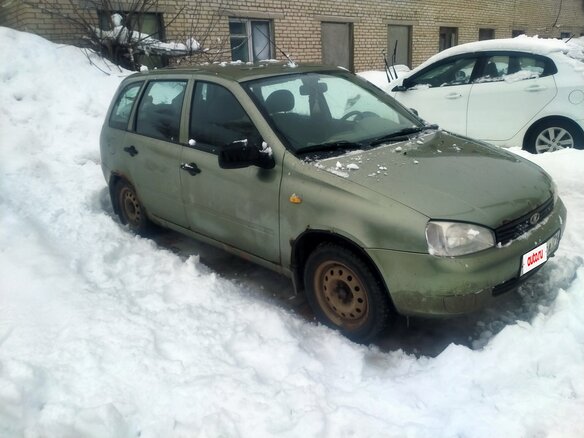 2011 Lada (ВАЗ) Kalina I, зелёный, 105000 рублей - вид 1