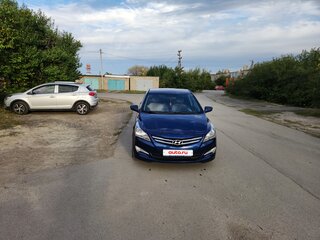 2015 Hyundai Solaris I Рестайлинг, синий, 1150000 рублей, вид 2